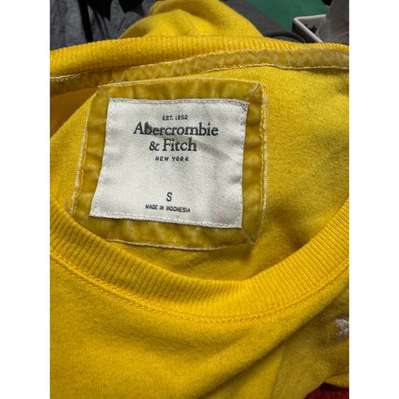 Abercrombie & Fitch Y2K Yellow Fitted Long Sleeve Tee (S) - Picture 7 of 7